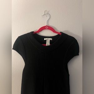 Casual Black Knitted Dress